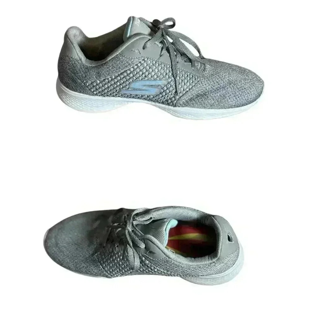 Skechers 9.5 Gray Quick Fit Go Walk 4 Gen Size 5 Sneakers Shoe - Picture 3 of 15